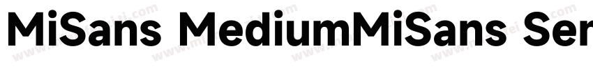MiSans MediumMiSans Semibold字体转换